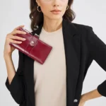 VintageLock™ Long Clutch Wallet for women – Genuine Leather Kiss Lock Italian Purse 6