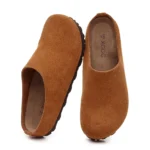 ComfortCork™ Women’s Anti‑Slip Leather Cork Footbed Clogs with Arch Support 5