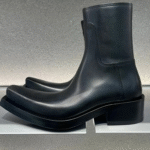 FORGEFRAME™ Mid-Tube Square Toe Leather Boots – Thick Heeled Statement Chelsea