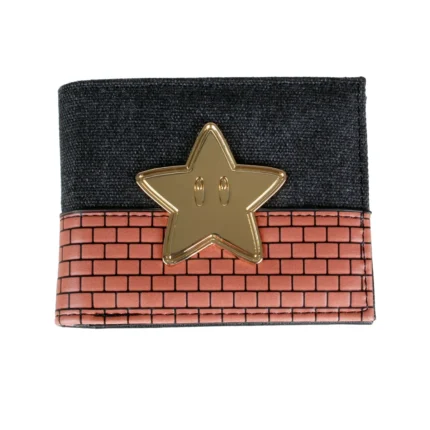 UniGrid™ Slim PU Wallet – Geometric Unisex Wallet with Cartoon Print & Card Holder 1