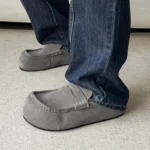 Murolo™ Suede Leather Backless Mules – Men's Vintage Slip-On Half Shoes 3