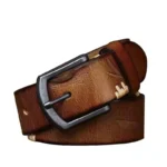 Westmark™ 100% Cowhide Handmade Men’s Belt – 3.8CM Wide Handmade Vintage Leather Belt for Jeans 1