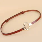LYSSA™ 1CM Women’s Thin Genuine Leather Belt – Real Cowskin Waist Strap for Dresses & Outfits 4