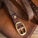SaddleLuxe™ Retro Slim Leather Belt for Women – Genuine Cowhide with Solid Copper Buckle 4
