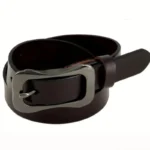 EleganceLine™ Slim Black Genuine Leather Belt for Women – Classic Pin Buckle Cowskin 4