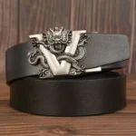 DragonCrest™ Genuine Automatic Buckle Belt – Dragon Design Genuine Leather Gift 4