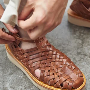 Toscano™ Men's Vintage Cowhide Buckle Sandals – Genuine Cowhide Buckle Shoes with Thick Rubber Sole 1