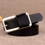 CANDYCORE™ Women Genuine Cowhide Belt – 2.3CM Luxury Pin Buckle Hip-Hop Leather Girdle 1