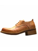 Original Gentleman™ Handmade Square-Toe Derby Shoes – Genuine Formal Dress Shoes for Men 6