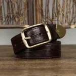 DUALFORGE™ 3.8CM Men’s Double-Sided Genuine Leather Belt – Thick Cowhide & Copper Buckle 5
