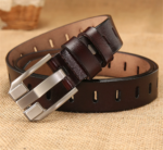 BellaEdge™ 2.8cm Women’s Genuine Leather Belt – Red Cowskin Belt with Classic Pin Buckle 2