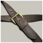 HeritageMark™ 3.8cm Full-Grain Soft Leather Belt – Pure Copper Buckle Men’s Vintage Jeans Belt 5