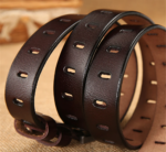 BellaEdge™ 2.8cm Women’s Genuine Leather Belt – Red Cowskin Belt with Classic Pin Buckle 3