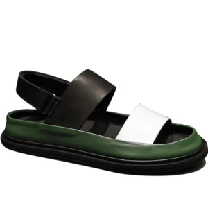 Modesto™ Men's Mixed-Color Platform Gladiator Sandals – Italian Leather Summer Sandals 1