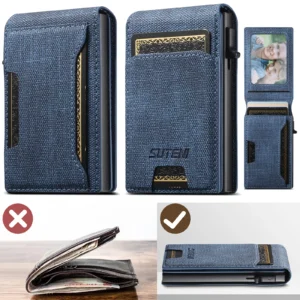 SLIDEVAULT™ Push-Out Card Wallet – 12 Card Capacity with Kickstand 1