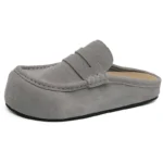 Murolo™ Suede Leather Backless Mules – Men's Vintage Slip-On Half Shoes 1