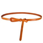 VELLARIA™ Luxury Thin Knot Design Cowhide Strap – Genuine Leather Women’s Belt for Dresses & Fashion Outfits 6