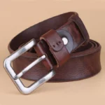 URBANHIDE™ 3.3CM Men’s Casual Cowhide Leather Belt – First Layer Cowskin with Pin Buckle 4