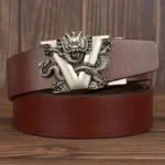DragonCrest™ Genuine Automatic Buckle Belt – Dragon Design Genuine Leather Gift 3