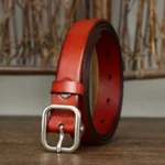 LUNABEL™ 2.4CM Women’s Thick Cowskin Leather Belt – Casual Genuine Leather Strap for Jeans & Dresses 5