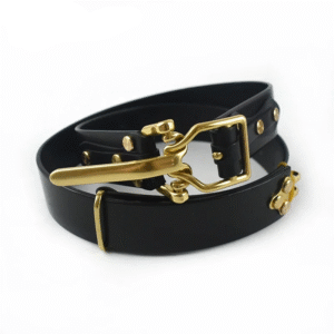 Valeforge™ 3.8CM Handmade Knight Belt – Genuine First Layer Cowhide with Brass Pin Buckle