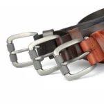 Logical Leather™ Men’s Heavy Duty Work Belt – Full Grain Genuine Leather Waistband 3.8CM 6