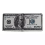 MoneyPrint™ 100 Dollar Design Wallet – PU Leather Short Wallet with Zipper Coin Pocket 1