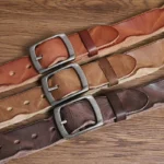 UNITYPUREMAX™ 3.8CM Men’s Retro Fold Leather Belt – Genuine Cowskin with Pin Buckle 6