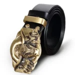 Oxforge™ 3.8CM Men Real Leather Belt – Ancient Brass Oxen Buckle Jeans Belt 3