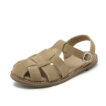 Maribel™ Retro Hollow Leather Baotou Sandals – Women's Flat Gladiator Caged Sandals 5