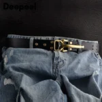 Valeforge™ 3.8CM Handmade Knight Belt – Genuine First Layer Cowhide with Brass Pin Buckle 6