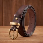 WESTELLA™ 2.8CM Women’s Genuine Brass Buckle Belt – Designer Cowboy Belt 1