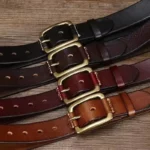 TrueCraft™ 3.8cm Natural Cowskin Leather Belt for Men – Quality Copper Buckle Jeans Belt 6