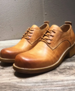 Original Gentleman™ Handmade Square-Toe Derby Shoes – Genuine Formal Dress Shoes for Men