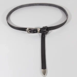 LineaKnot™ Genuine Leather slim knotted belt – Women's Slim Soft Waist Belt 1.8cm 1