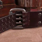 Ironhide™ | Men’s Studded Cowhide Punk Rock Belt – Handmade Retro Tactical Leather Belt for Jeans 3