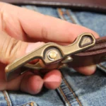 BrassReign™ Men's Rock Style Cowhide Leather Belt – Solid Brass Pin Buckle 3.8cm 3