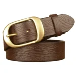 RegalCraft™ Men’s 3.8cm Genuine Leather Belt – Luxury Business Cowhide Belt with Metal Pin Buckle 1