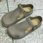 TessaBelt Classic™ | Handmade Women's T-Strap Cowhide Leather Flats – Retro British Big Toe Shoes with Buckle Strap 69