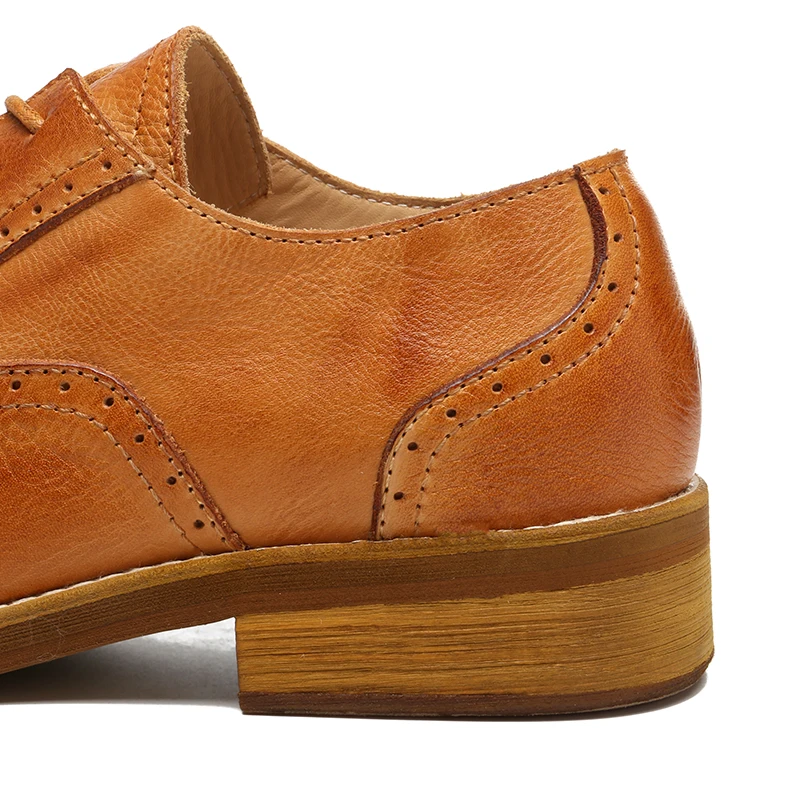 British Virtue™ Goodyear-Welted Derby Brogues – Handmade Formal Leather Shoes for Men & Women 4