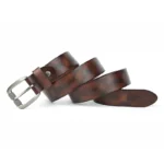 Logical Leather™ Men’s Heavy Duty Work Belt – Full Grain Genuine Leather Waistband 3.8CM 3