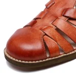 Originality™ Retro Gladiator Sandals – Men's Handmade T-Bar Cow Leather Sandals 2