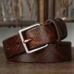 VIVERRA™ 2.8CM Serpentine Leather Belt for Women – Genuine Cowskin Retro Trousers Strap 1