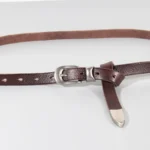 LineaKnot™ Genuine Leather slim knotted belt – Women's Slim Soft Waist Belt 1.8cm 4