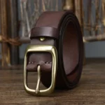 CoreForm™ 3.8cm Men’s Genuine Pure Cowhide Leather Belt – Retro Korean Style Leather Belt for Jeans 3