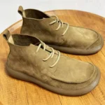 TerraTread Urban™ | 2025 Men’s Wide Fit Cowhide Chelsea Boots – Natural Cowhide Leather, Waterproof, Barefoot-Feel Thick Sole Design 3