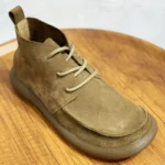 TerraTread Urban™ | 2025 Men’s Wide Fit Cowhide Chelsea Boots – Natural Cowhide Leather, Waterproof, Barefoot-Feel Thick Sole Design 2