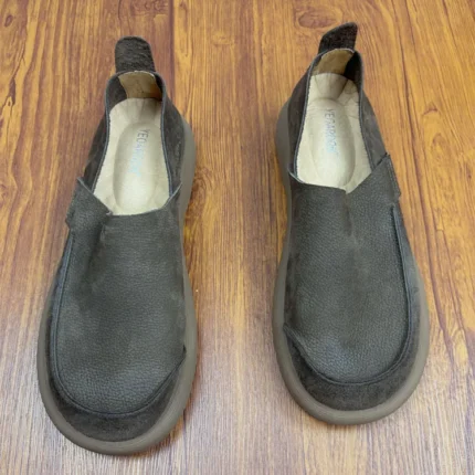 UNITYPUREMAX™ WideFit Roma Loafers | Handmade Men’s Natural Leather Big-Toe Casual Shoes – Soft Sole, Breathable, Barefoot Feel 2