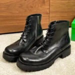Kingsley™ British Men's Leather Ankle Boots – Handmade Retro Motorcycle Boots 1