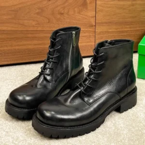 Kingsley™ British Men's Leather Ankle Boots – Handmade Retro Motorcycle Boots 1
